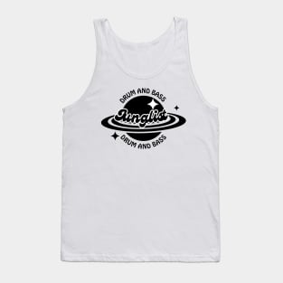 JUNGLIST  - Y2K Ringed Planet (Black) Tank Top